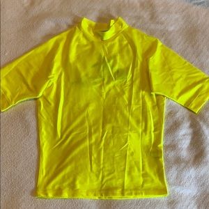 Neon yellow sun-shirt/swim-shirt